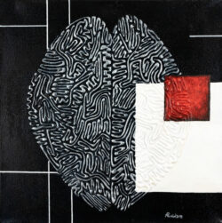 Dame droite Dame droite - 40 x 40 - Acrylique sur toile - 2018