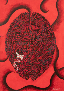 Esprit érotique Esprit érotique - 70 x 50 - Acrylique sur toile - 2017