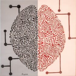 Fonctionnel Fonctionnel - 40 x 40 - Acrylique sur toile - 2018