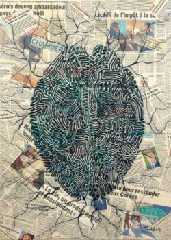 Le journaliste Le journaliste - 50 x 70 - Acrylique sur toile - 2019