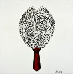 Le politicien II Le politicien II - 40 x 40 - Acrylique sur toile - 2018