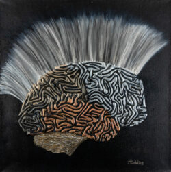 Vieux punk Vieux punk - 40 x 40 - Acrylique sur toile - 2018