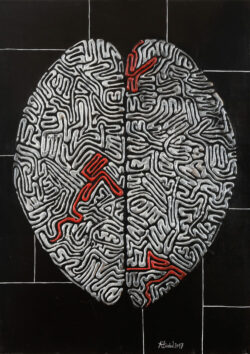 Zones actives Zones actives - 70 x 50 - Acrylique sur toile - 2017